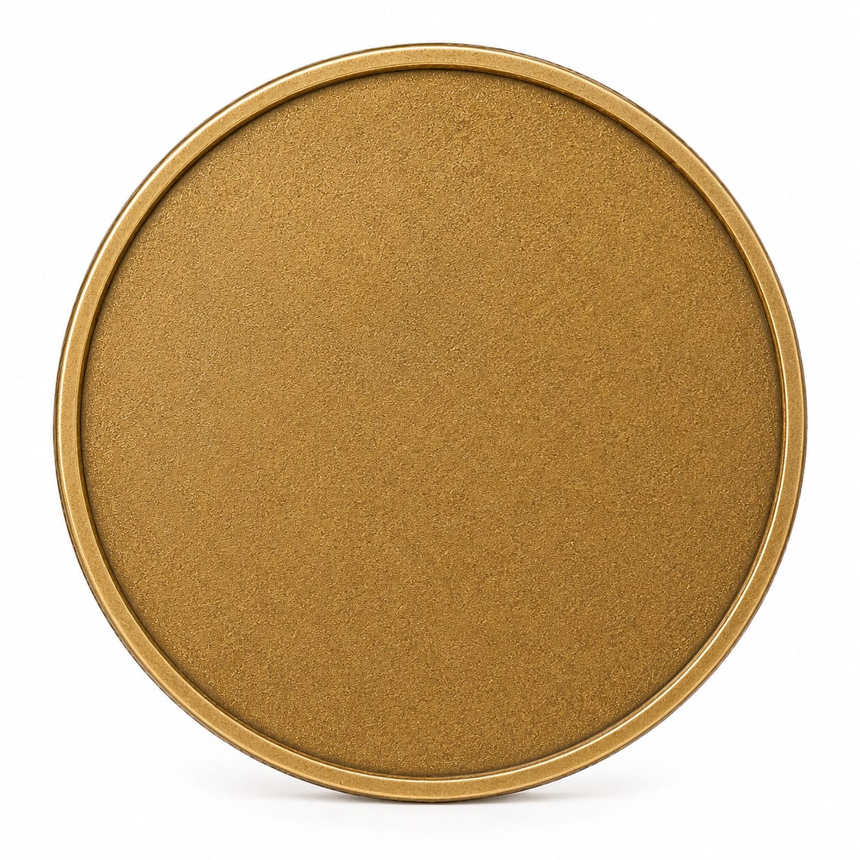 Custom Deep Engraved Brass Memorial Coin
