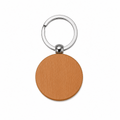Keychain - wooden circle