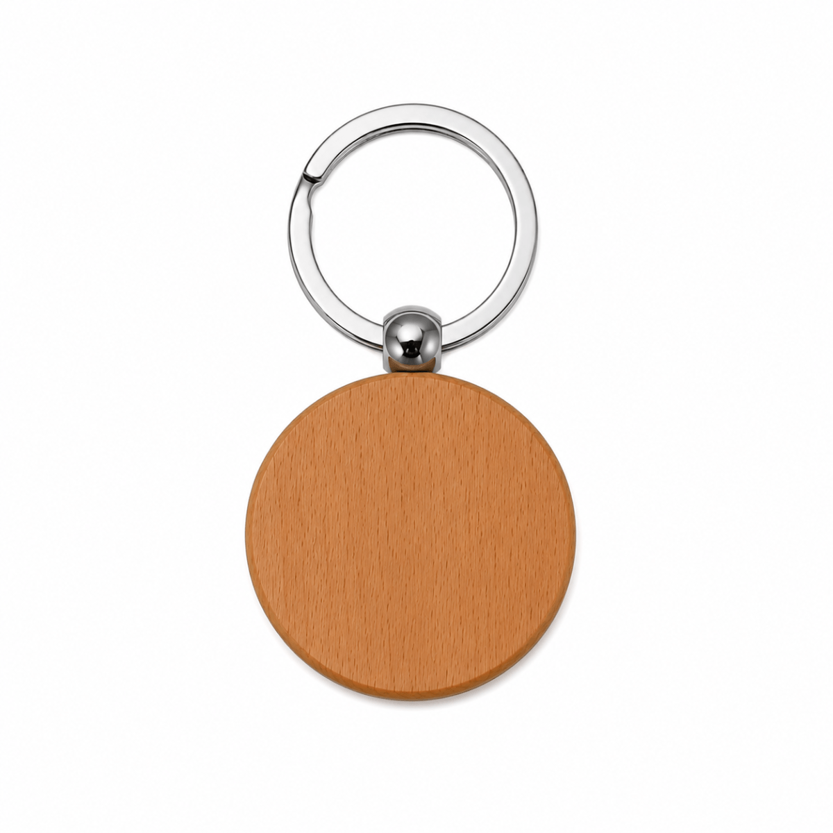 Keychain - wooden circle